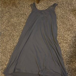 Elegant Gray Sleeveless Dress
